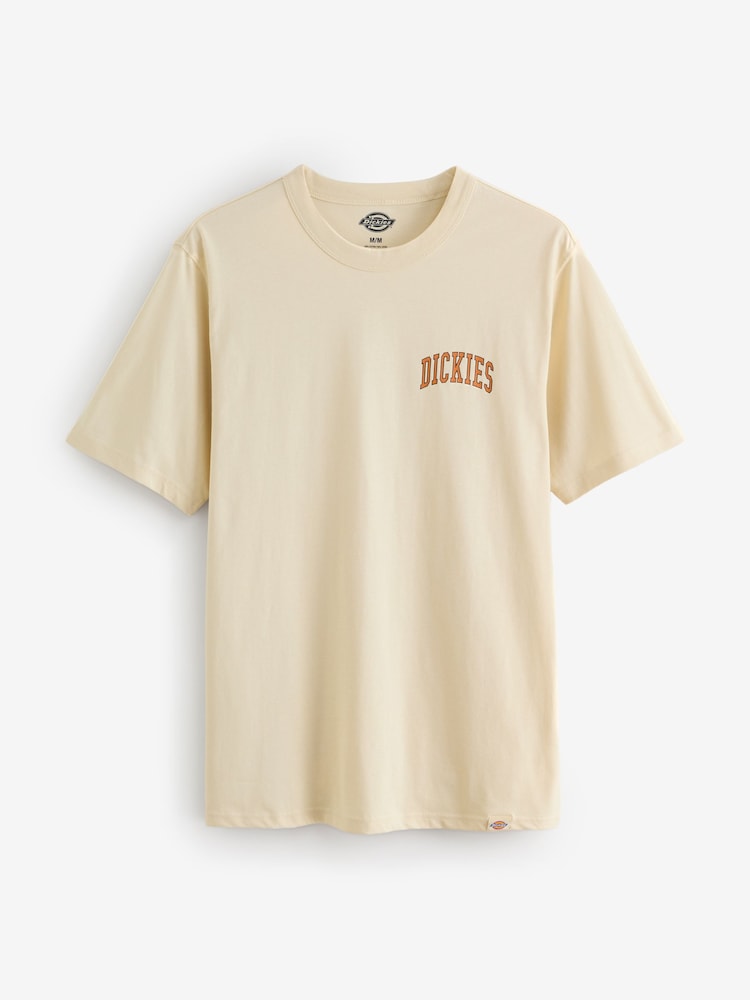Dickies Cream Aitkin Chest T-Shirt - Image 1 of 1