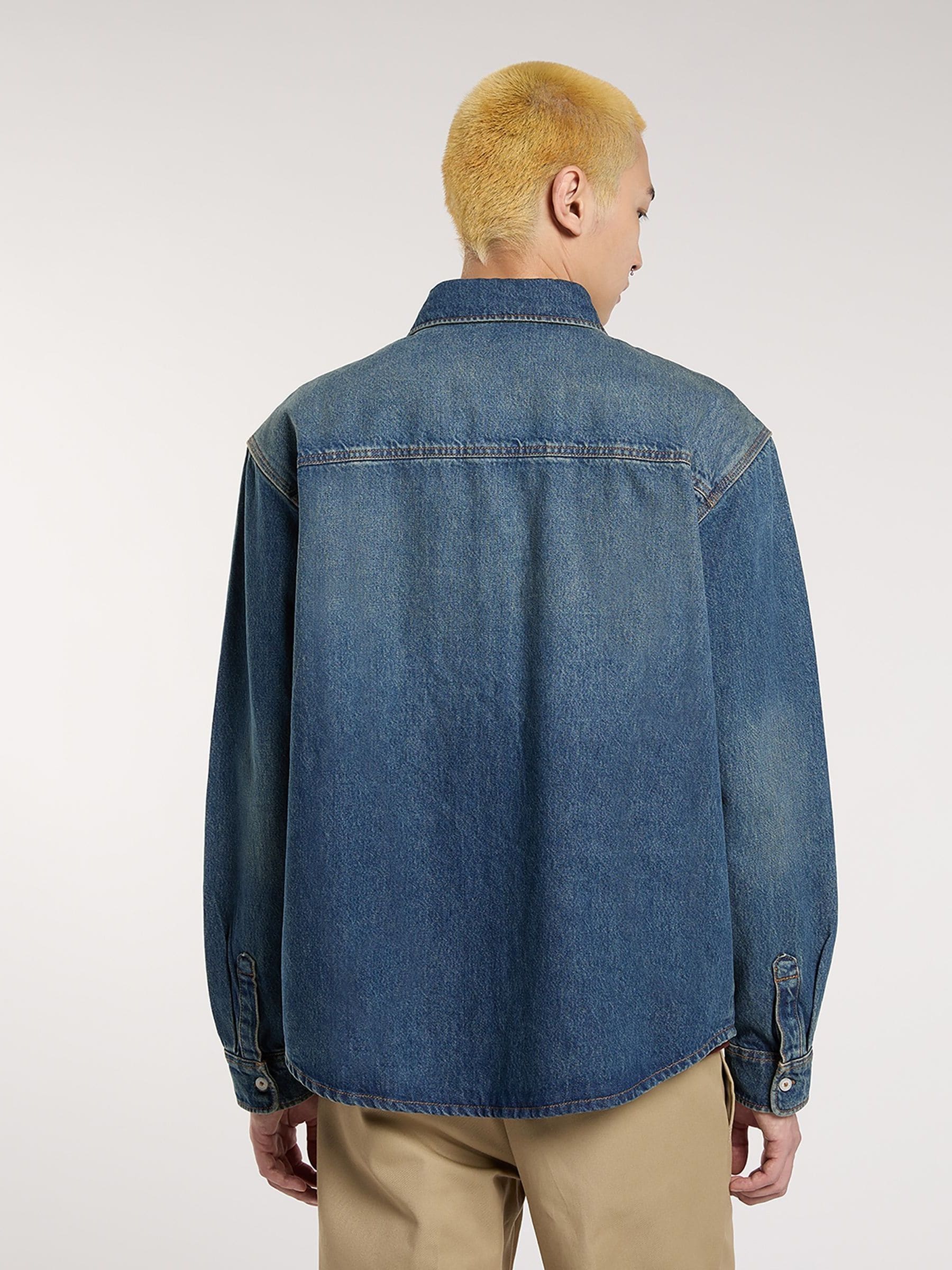 【71MICHAEL/ミシェル】MULTI POCKET DENIM SHIRT 71MICHAEL/ミシェル】MULTI POCKET DENIM SHIRT
