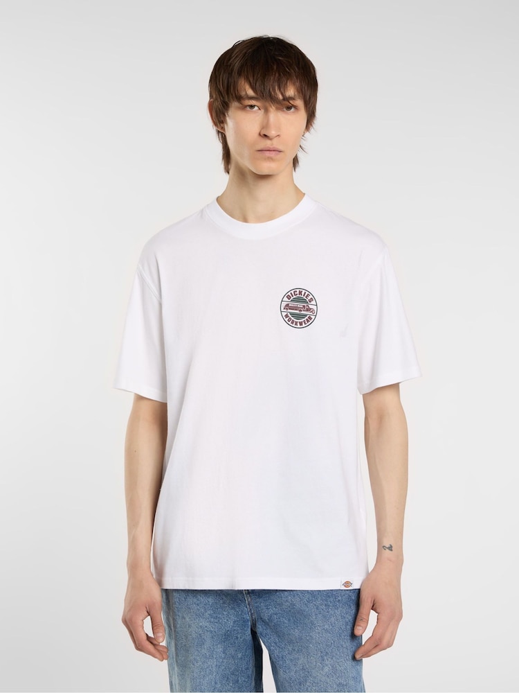 Dickies White Circle T-Shirt - Image 1 of 8 Dickies White Circle T-Shirt - Image 1 of 8