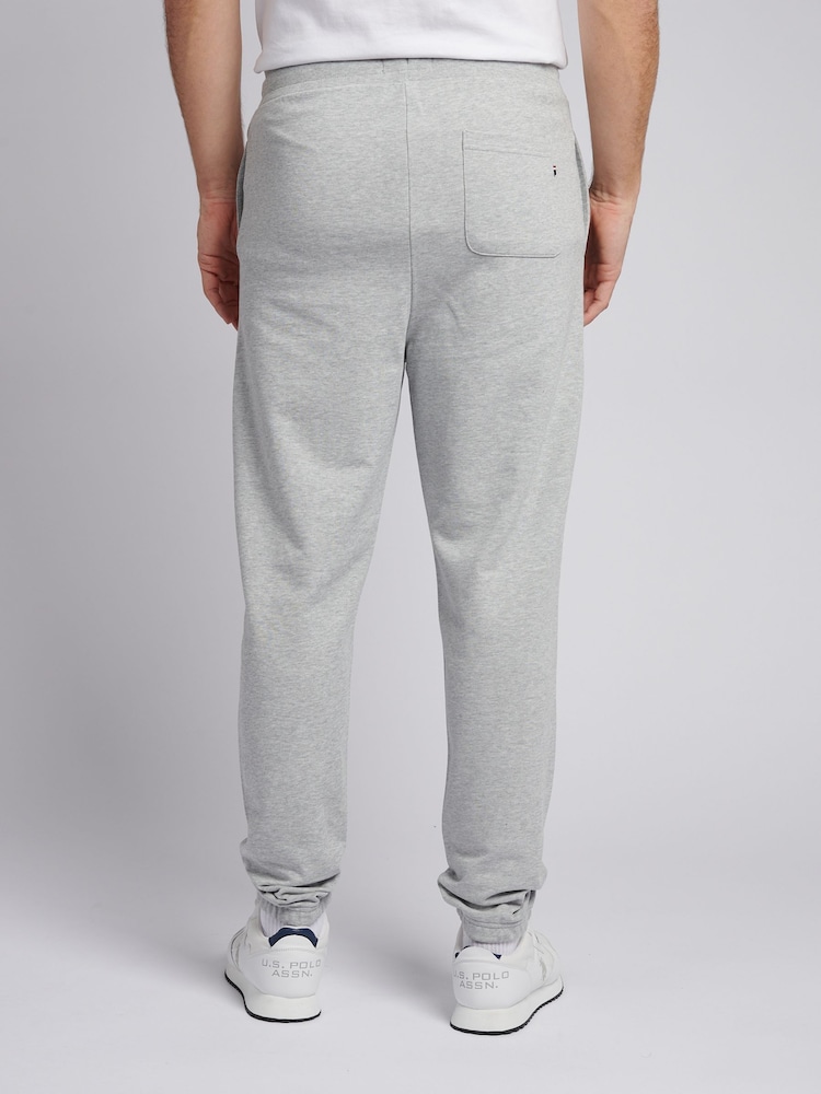 U.S. Polo Assn. Grey Mens Elasticated Cuff Loopback Joggers - Image 2 of 5