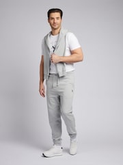 U.S. Polo Assn. Grey Mens Elasticated Cuff Loopback Joggers - Image 3 of 5