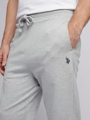 U.S. Polo Assn. Grey Mens Elasticated Cuff Loopback Joggers - Image 4 of 5