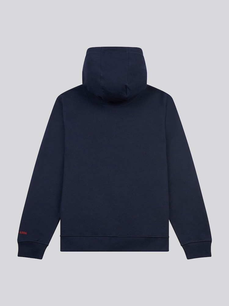 U.S. Polo Assn. Blue Mens Chuck Loopback Zip Hoodie - Image 2 of 4 U.S. Polo Assn. Blue Mens Chuck Loopback Zip Hoodie - Image 2 of 4