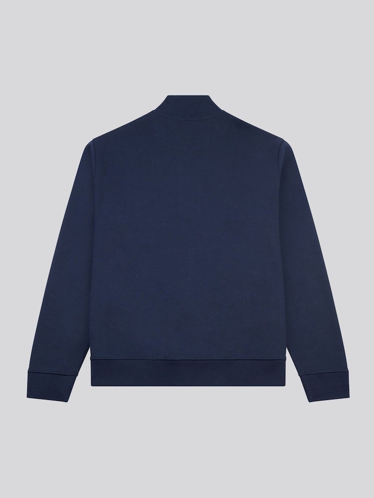 U.S. Polo Assn. Blue Mens Smart Interlock Funnel Neck Sweatshirt - Image 2 of 3