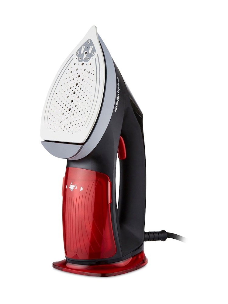 Morphy Richards Red Black 2 in 1 Garment Steamer - Image 1 of 4