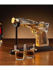 MenKind Clear Gun Decanter And Glass Gift Set - Image 1 of 4