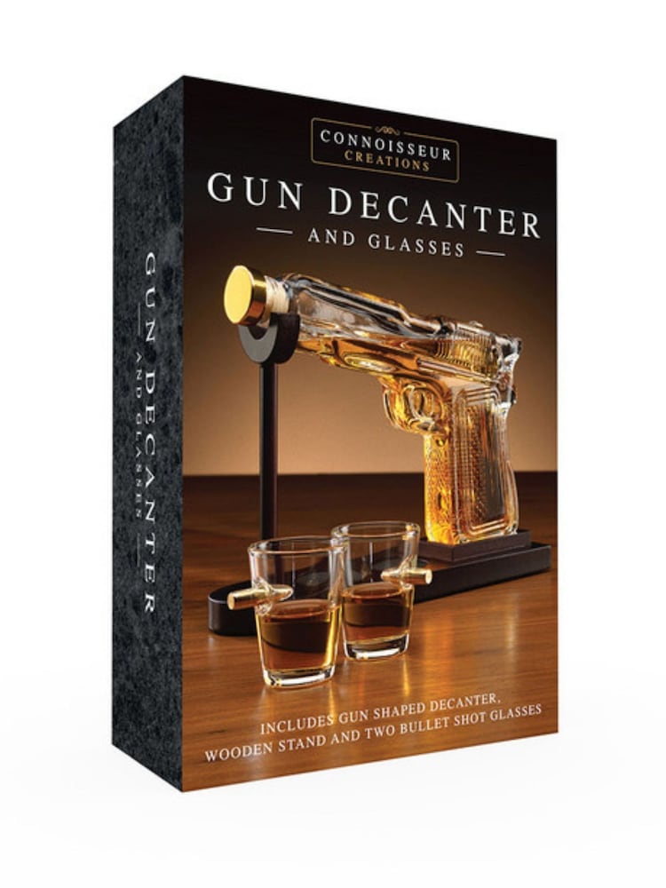 MenKind Clear Gun Decanter And Glass Gift Set - Image 4 of 4