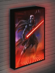 MenKind Black Star Wars Classics Vader Light Up Canvas - Image 1 of 4