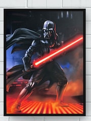 MenKind Black Star Wars Classics Vader Light Up Canvas - Image 2 of 4