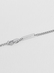 Bartlett Mens Silver Tone Fine Curb Chain Necklace - Image 2 of 4