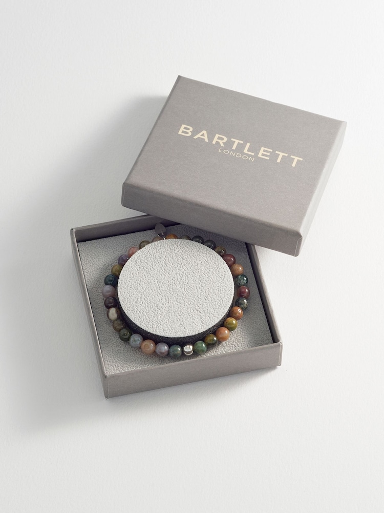 Bartlett Silver Tone Tourmaline Beaded Bracelet - Image 5 of 5 Bartlett Silver Tone Tourmaline Beaded Bracelet - Image 5 of 5
