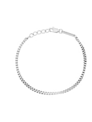 Bartlett Mens Silver Tone Box Chain Bracelet - Image 1 of 3