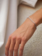 Bartlett Mens Silver Tone Box Chain Bracelet - Image 3 of 3