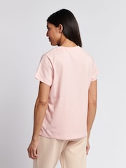U.S. Polo Assn. Pink Womens Regular Fit V-Neck T-Shirt - Image 2 of 7