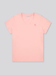 U.S. Polo Assn. Pink Womens Regular Fit V-Neck T-Shirt - Image 5 of 7