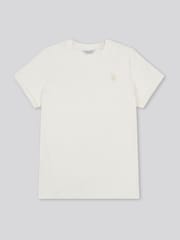 U.S. Polo Assn. Cream Womens Crew Neck Double Horsemen T-Shirt - Image 5 of 7