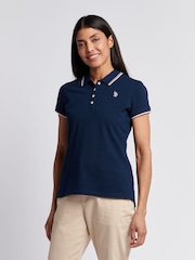 Azul oscuro - U.S. Polo Assn. Womens Polo Shirt - Imagen 1 de 7