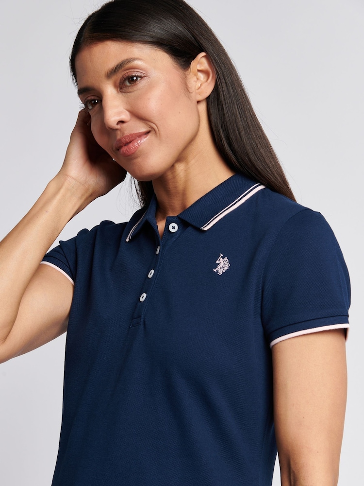 Azul oscuro - U.S. Polo Assn. Womens Polo Shirt - Imagen 2 de 7