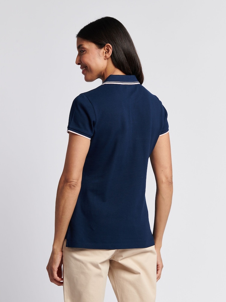 U.S. Polo Assn. Blue Dark Womens Polo Shirt - Image 4 of 7