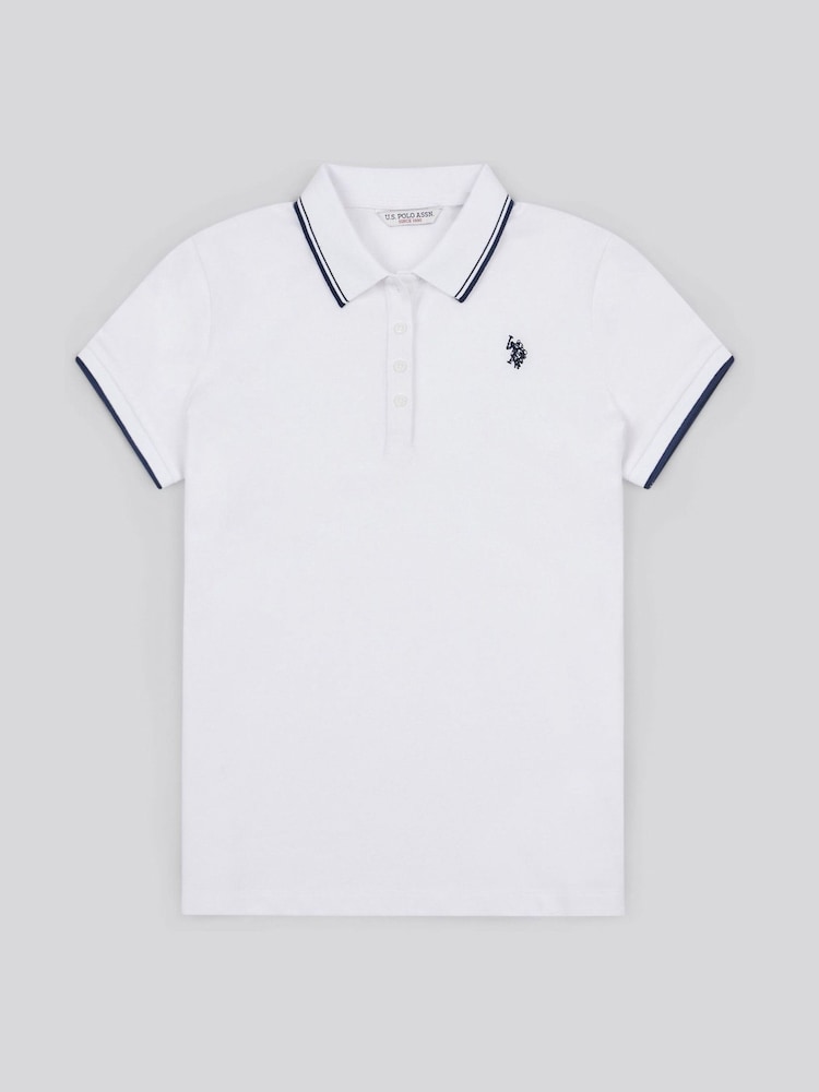 U.S. Polo Assn. White Womens Polo Shirt - Image 5 of 7