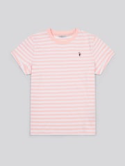Rosa - U.S. Polo Assn Womens Stripe Crew Neck T-Shirt - Imagen 5 de 7