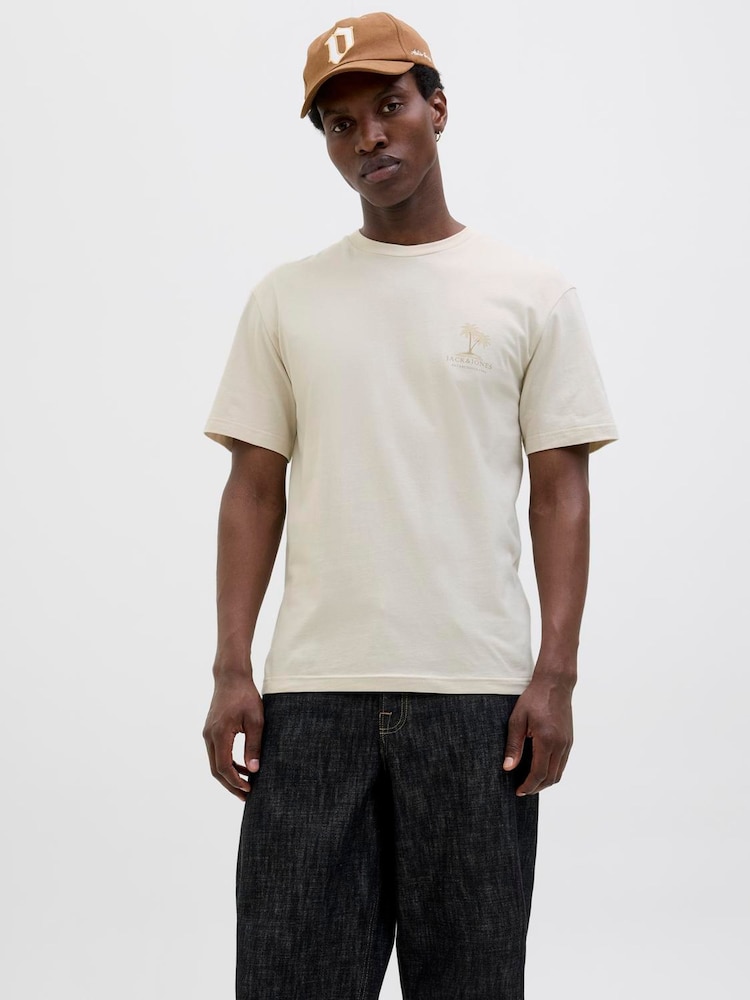 JACK & JONES Short Sleeve Summer Back Print T-Shirt - Bild 2 von 5