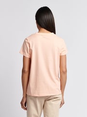 U.S. Polo Assn. Orange Womens Regular Fit V-Neck T-Shirt - Image 2 of 7