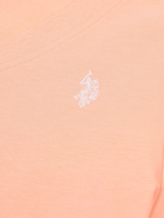 U.S. Polo Assn. Orange Womens Regular Fit V-Neck T-Shirt - Image 7 of 7