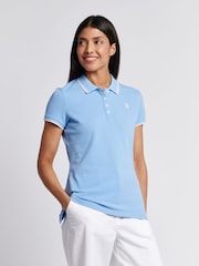 Azul - U.S. Polo Assn. Womens Polo Shirt - Imagen 1 de 7