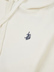 U.S. Polo Assn. Cream Womens Double Horsemen Loopback Hoodie - Image 7 of 7