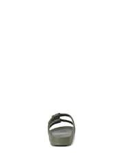 JACK & JONES Brown Buckle Sliders Sandals - Image 3 of 6