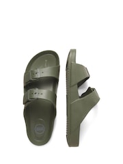 JACK & JONES Brown Buckle Sliders Sandals - Image 4 of 6