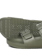 JACK & JONES Brown Buckle Sliders Sandals - Image 5 of 6