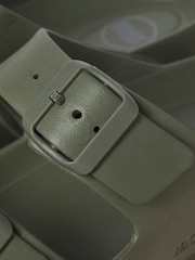 JACK & JONES Brown Buckle Sliders Sandals - Image 6 of 6