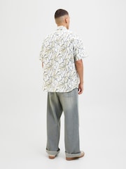 JACK & JONES White Floral Print Short Sleeve Shirt - Image 2 of 5