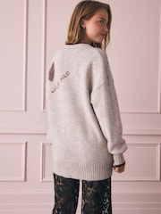 Rockett St George Neutral Tattoo Cardigan - Image 5 of 9