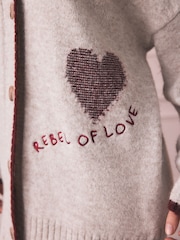 Rockett St George Neutral Tattoo Cardigan - Image 6 of 9