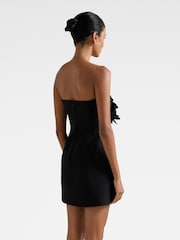 Forever New Black Tessa Petite Flower Mini Dress - Image 2 of 5