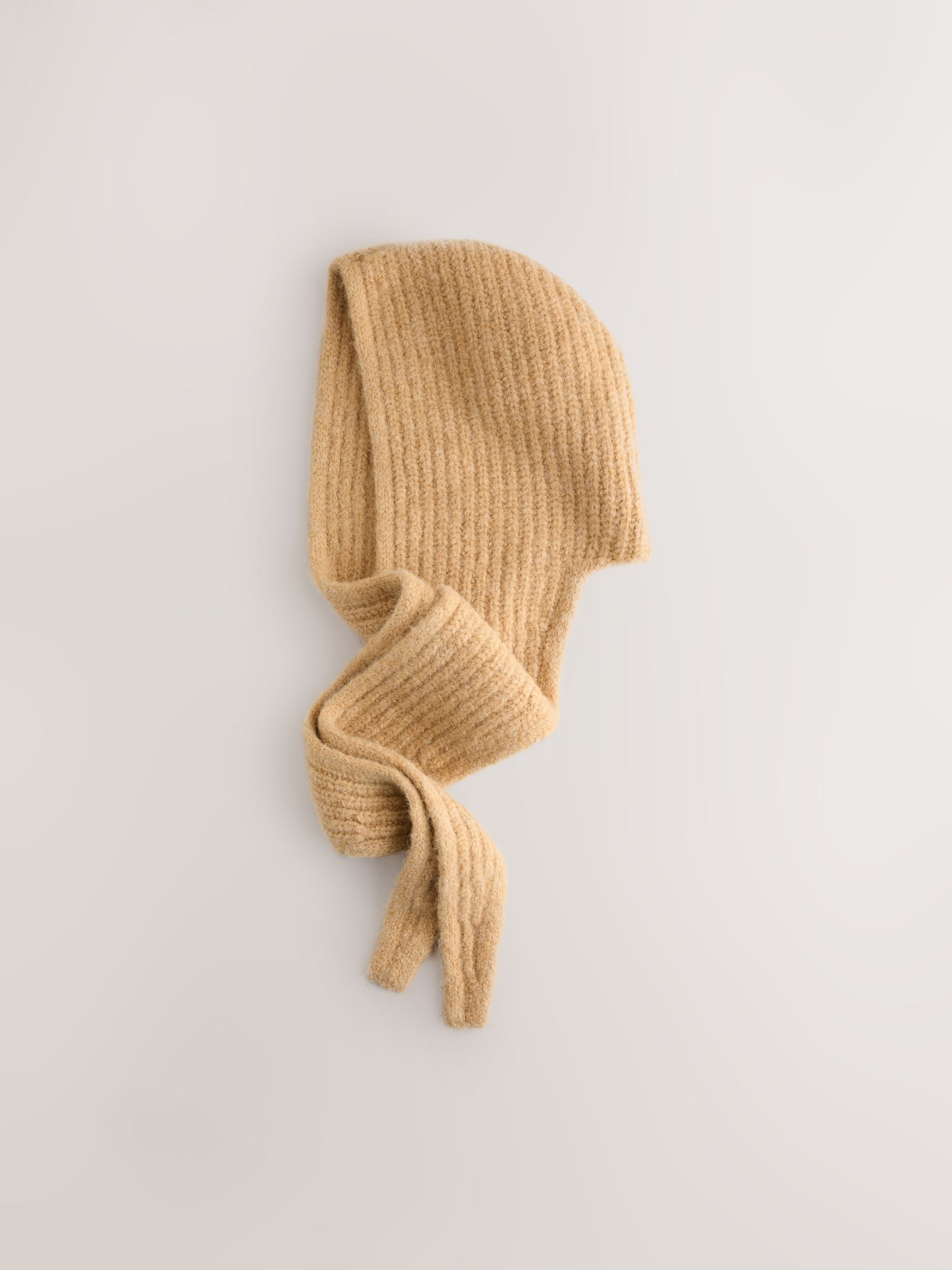 Buy Yellow Knitted Hooded Scarf from Next Canada