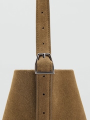 Mango Brown Leather Shoulder Bag - Image 3 of 3