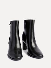 Linzi Black Jonas Block Heel Ankle Boots - Image 3 of 7