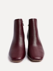 Linzi Red Cove Square Toe Block Heel Ankle Boots - Image 4 of 5