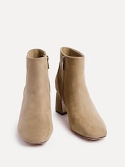 Linzi Brown Cove Square Toe Block Heel Ankle Boots - Image 3 of 5