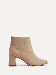 Linzi Brown Cove Square Toe Block Heel Ankle Boots - Image 4 of 5