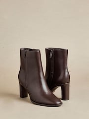 Linzi Brown Jonas Block Heel Ankle Boots - Image 1 of 6