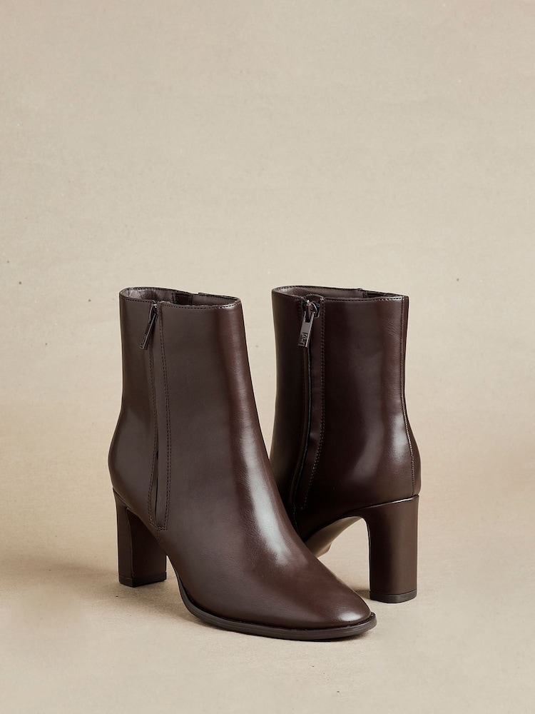 Linzi Brown Jonas Block Heel Ankle Boots - Image 1 of 6
