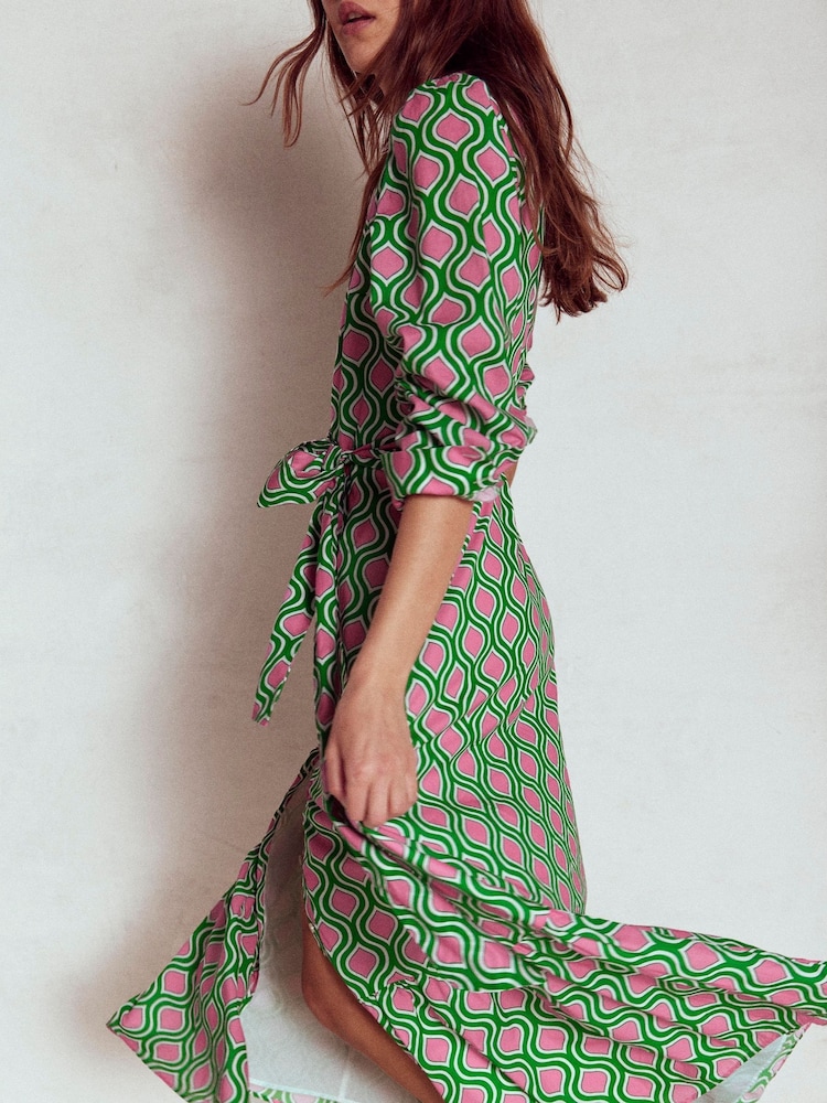 Boden Green Mia Tiered Shirt Dress - Image 1 of 6