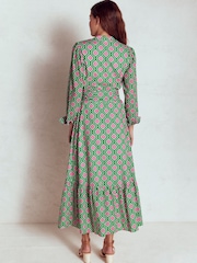 Boden Green Mia Tiered Shirt Dress - Image 3 of 6