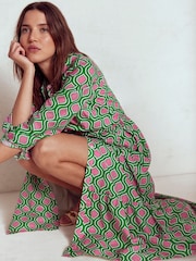 Boden Green Mia Tiered Shirt Dress - Image 4 of 6