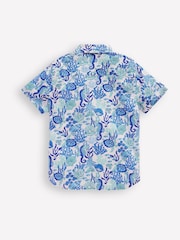 Boden Blue Cotton Linen Shirt - Image 2 of 3